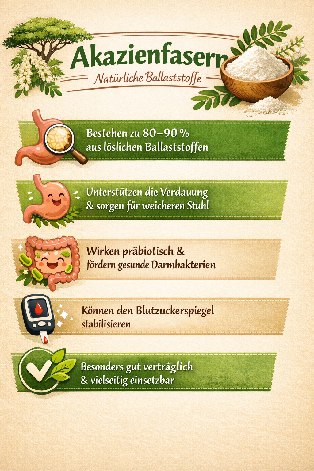 So bereichern Akazienfasern Deinen Alltag