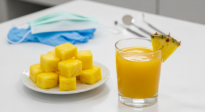 Ananassaft vor der Weisheitszahn OP